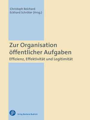 cover image of Zur Organisation öffentlicher Aufgaben